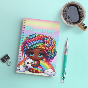 Cute Rainbow Chibi Girl "My Personal Planner"  Planner