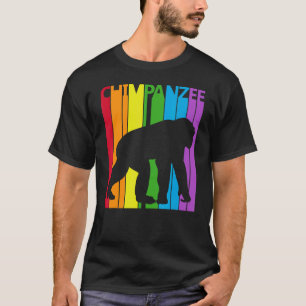 Cute Rainbow Chimpanzee animal T-Shirt