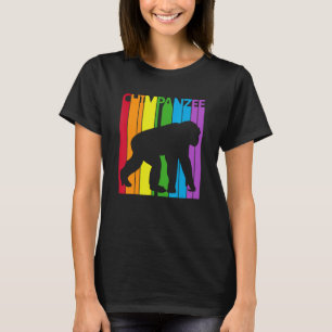 Cute Rainbow Chimpanzee animal T-Shirt