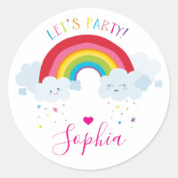CUTE RAINBOW CLOUDS kawaii illustration