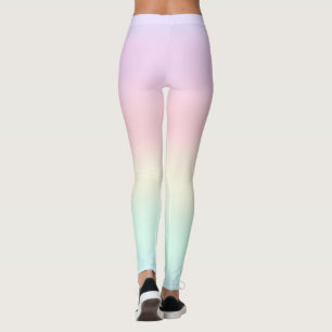 Cute Rainbow colourful gradient Watercolor pastel Leggings