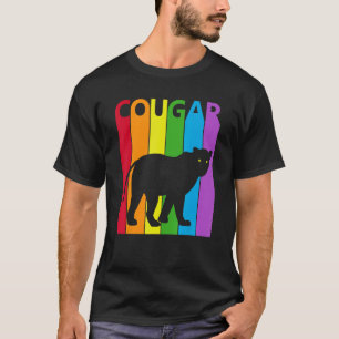 Cute Rainbow Cougar animal T-Shirt