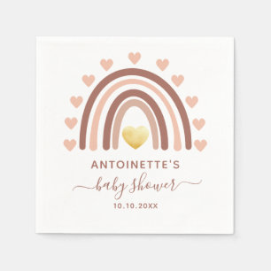 Cute Rainbow Custom Baby Shower  Napkin
