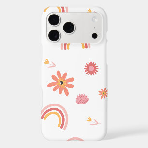 Cute Rainbow & Floral Pastel Pattern