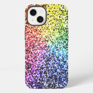 Cute Rainbow Glitter Protective Iphone Case, 13 Case
