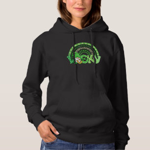 Cute Rainbow Gnome Lucky Shamrock C St Patrick's D Hoodie