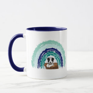 Cute Rainbow Graphic Pet Dog Cat Photo Coffee Mug