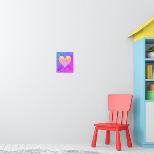 Cute Rainbow Heart  Poster