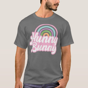 Cute Rainbow Hunny Bunny Eggs Happy Easter Vibes T-Shirt