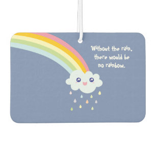 Cute Rainbow Inspirational and Motivational Quote Car Air Freshener