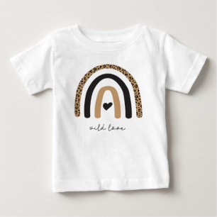 Cute Rainbow Leopard Pattern Baby T-Shirt