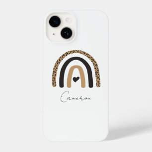 Cute Rainbow Leopard Pattern iPhone 14 Case