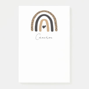 Cute Rainbow Leopard Pattern Post-it Notes