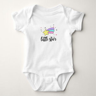 Cute Rainbow Little Star Baby Bodysuit