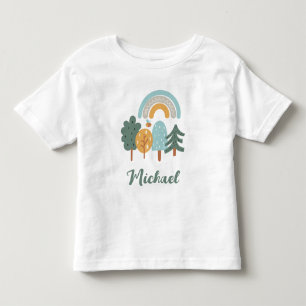 Cute Rainbow Magic Forest Toddler T-Shirt