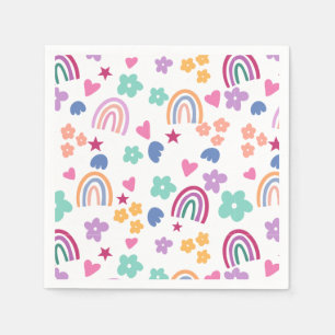 Cute Rainbow Napkin