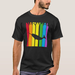 Cute Rainbow Narwhal Animal T-Shirt