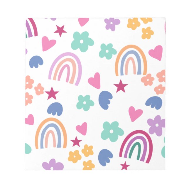 Cute Rainbow Notepad (Front)