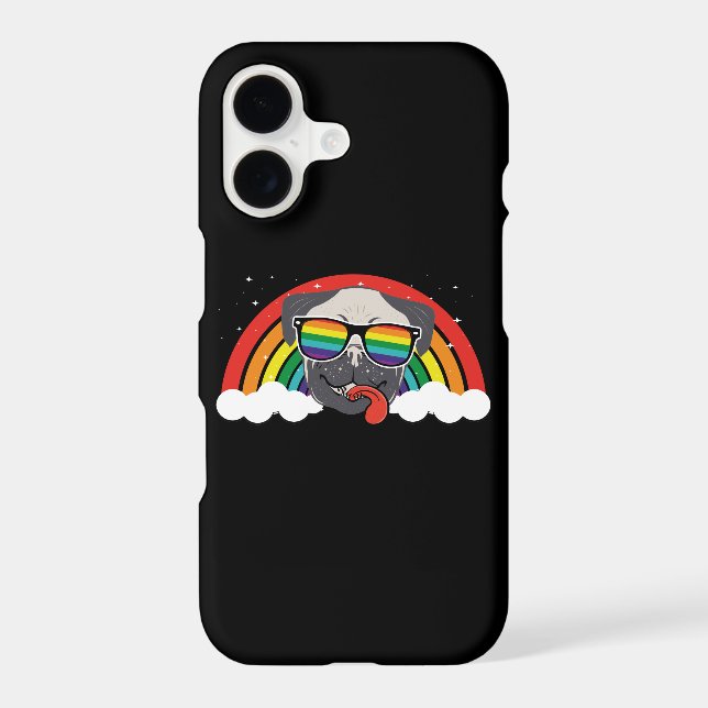 Cute Rainbow Pug (Back)