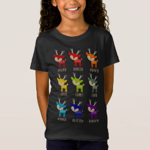 Cute Rainbow Reindeer Tacky Christmas T-Shirt