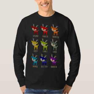Cute Rainbow Reindeer Tacky Christmas T-Shirt