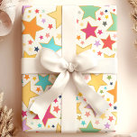 Cute Rainbow Stars Custom Pattern Wrapping Paper<br><div class="desc">This Cute Rainbow Stars Custom Pattern Wrapping Paper features a delightful array of multicolored stars in varying sizes on a soft,  neutral background. The playful and vibrant design is perfect for birthdays,  celebrations,  and special occasions,  adding a fun and cheerful touch to any gift.</div>