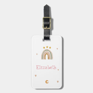Cute Rainbow Stars Hearts Luggage Tag