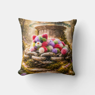 Cute Rainbow Teddy Bear Kids Pillow