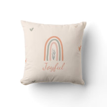 Cute Rainbow throw pillow/ minimalist modern