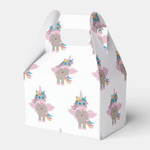 Cute Rainbow Unicorn Design Favour Box