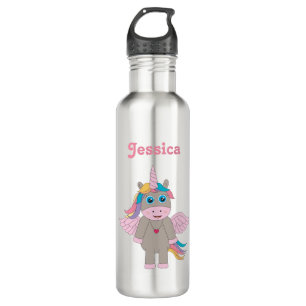 Cute Rainbow Unicorn Design School 710 Ml Water Bottle
