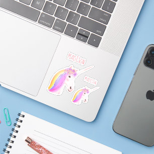 Cute Rainbow Unicorn Laptop Personalised Kids