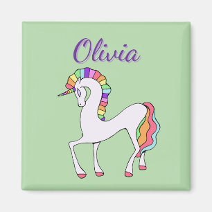 Cute Rainbow Unicorn Magnet