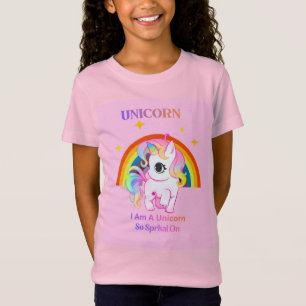 Cute Rainbow Unicorn T-Shirt Design
