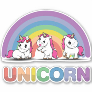 Cute Rainbow Unicorns