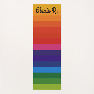 Cute Rainbow Yoga Mat