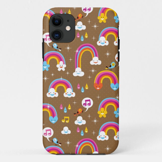 cute rainbows pattern Case-Mate iPhone case (Back)