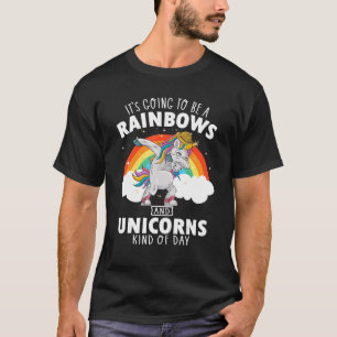 Cute Rainbows Unicorns Kind Of Day     Dabunicon T-Shirt