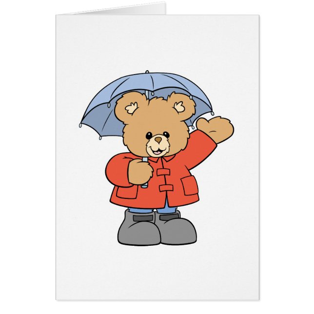 Cute Rainy Day Bear (Front)
