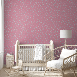 Cute Rainy Day Pink (angled) Wallpaper