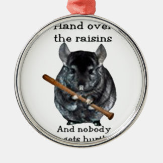 Cute Raisin Mean Chinchilla Metal Tree Decoration