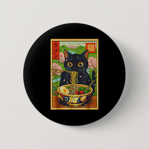 Cute Ramen Cat Nature Flowers Noodle Anime 6 Cm Round Badge