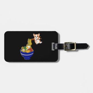 Cute Ramen Corgi Dog Luggage Tag