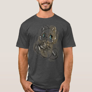 Cute Ramen Fanatic s Cat Slurping Ramen Noodles  T-Shirt