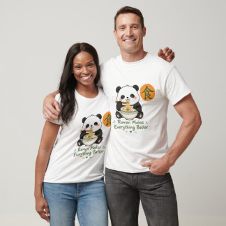 Cute Ramen Panda – Kawaii Panda Eating Ramen Japan T-Shirt