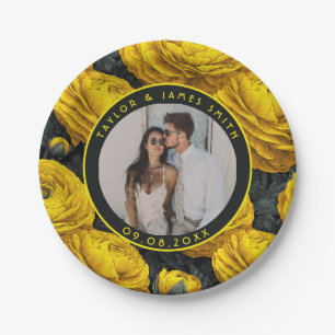 Cute Ranunculus Plates For Bachelorette Party
