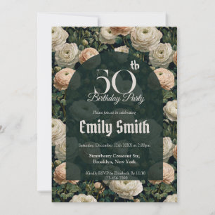 Cute Ranunculus Themed Summer Party Invitation