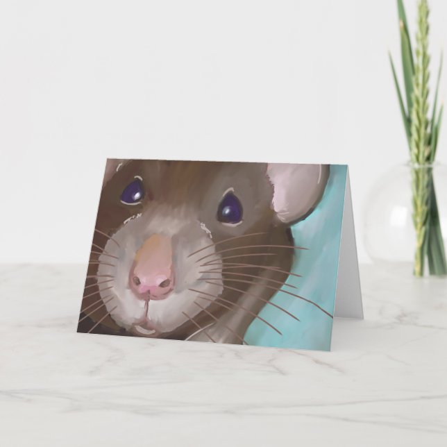 Cute Rat Card (Front)