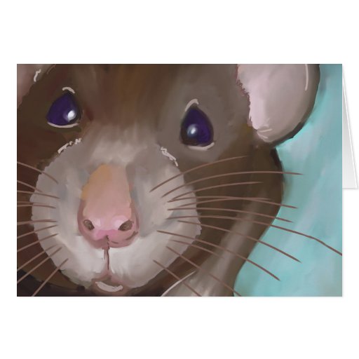 Image of Cute Rat Card