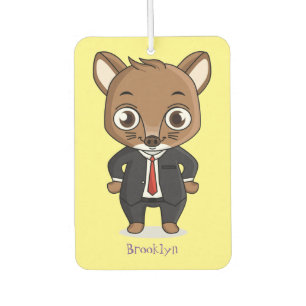 Cute rat cartoon illustration car air freshener